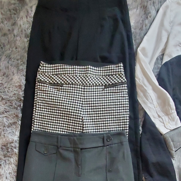 Lot X 6 Office Work Bundle Blazer Jacket Pants Button Up Shirt Blouses Tailored - Picture 11 of 13